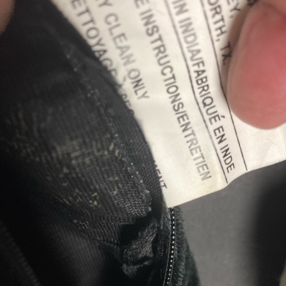 Vtg Bombay co. Black Velvet sm Pillow Embroider Crest red crown fleur de lis - Picture 6 of 6